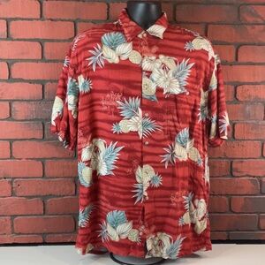UBC Hawaiian Shirt Men's Large –‎ Floral Tropical Surf Beach Life